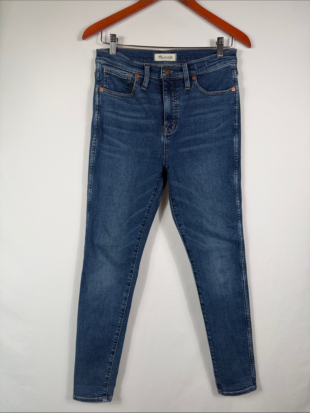 Madewell‎ 10” High-Rise Skinny Jeans. Stretch Denim. Womens Size 28.